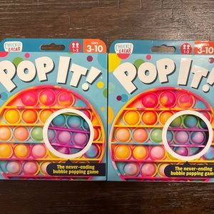 Chuckle & Roar Pop It! Fidget and Sensory Game Tie Dye (Lot Of 2) Bubble Popping